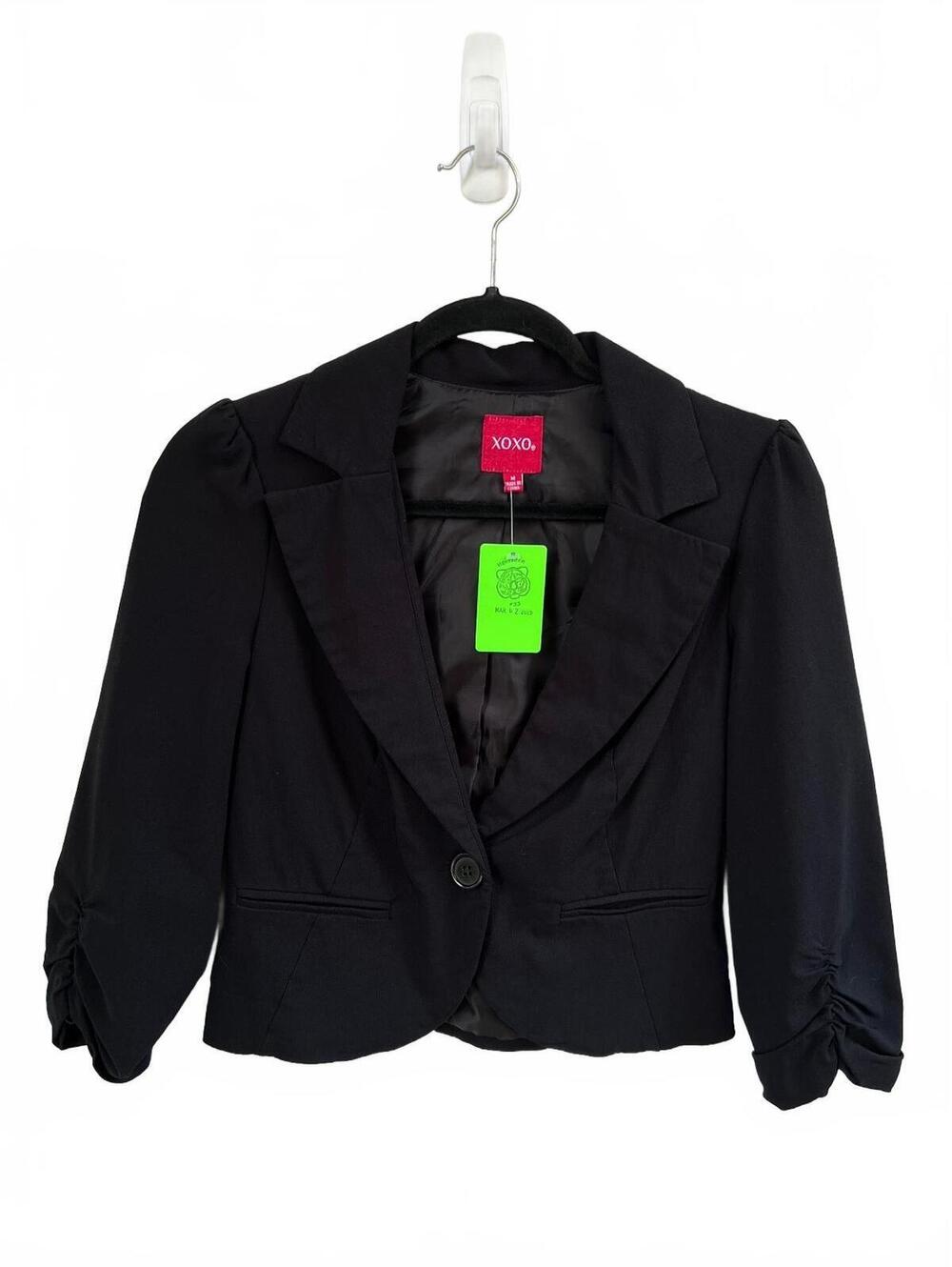 XOXO Women's Black Tailored Blazer Jacket Size M